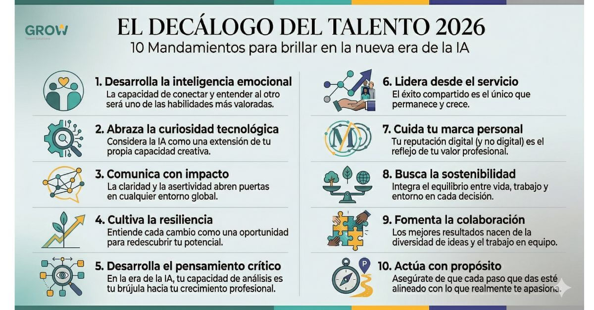 Infografía sobre Inteligencia Emocional en el liderazgo de directivos - Grow Talent Solutions